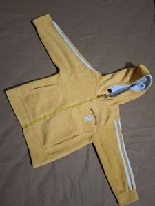 Kids Yellow Zip-Up Hoodie