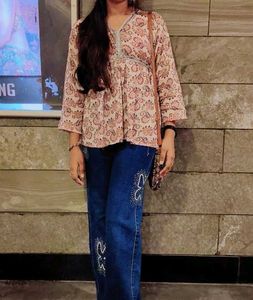 Boho Paisley Print Tunic Top