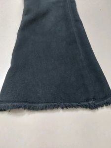 Flared Black Denim Jeans