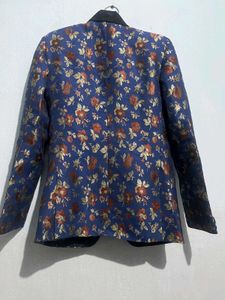 Men's Blue Floral Blazer