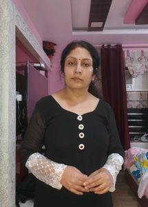Elegant Black Kurta with Swan Embroidery