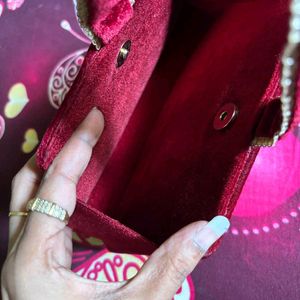Charlotte tilbury Velvet Heart Clutch Bag