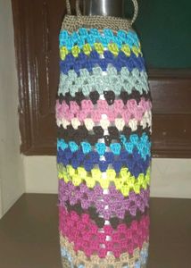 Colorful Crochet Water Bottle Holder