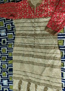 tan color kurta for women full sleeve
