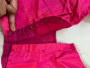 Pink Readymade Saree Blouse