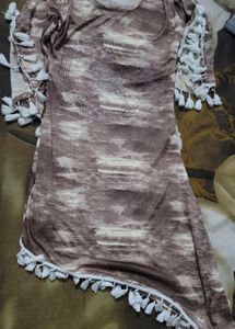 Stylish Tasseled Tunic Top