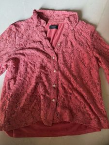 Elegant Lace Shirt Top