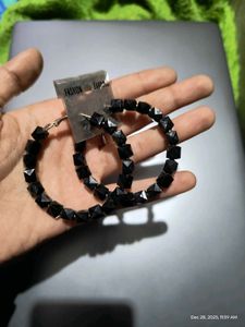 Combo of 2 -Star themed earring and black hoops