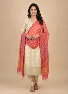 Pink Bandhej Dupatta
