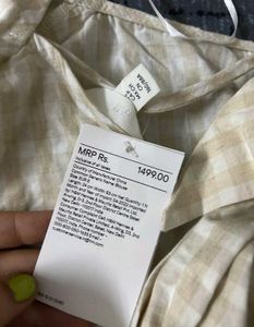 h&amp;m beige top