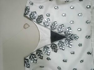 White Embellished Top
