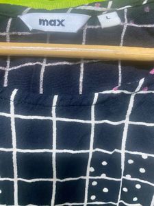 Max Classy Black Kurta