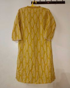 Zudio Yellow Cotton Kurta 💛