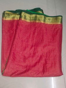 Red And Green Colour Saree