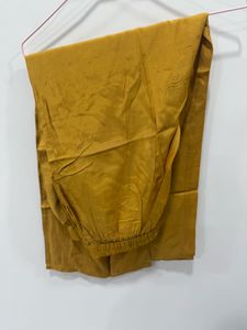 New Pure silk Ikkat yellow Kurta Set with Dupatta