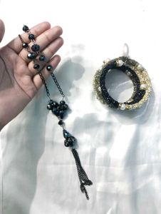 Beaded Bracelet &amp; Necklace Set