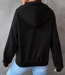 Black Zip-Up Hoodie Jacket