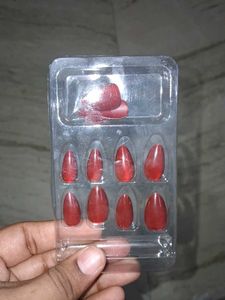 Artificial Nails - Red