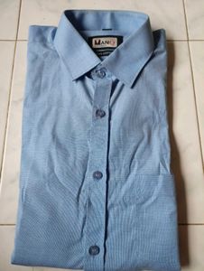 Brand New MANQ Blue Formal Shirt (free delivery)