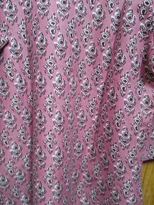 Chic Pink Printed Kurta