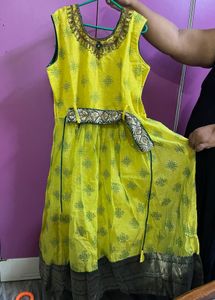 Vibrant Yellow Ethnic Gown