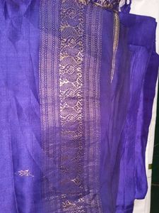 Silk Saree In Blue Colour
