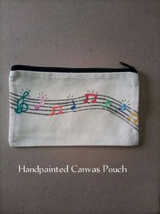Musical Canvas Pouch