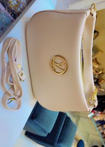 Elegant Clutch with Gold Accent