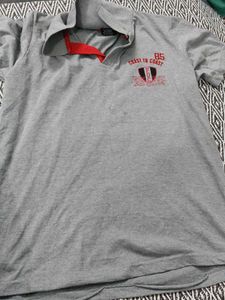 Men's Grey Polo T-Shirt
