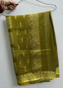 Silk Saree with Golden Bord
