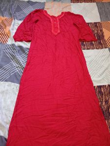 Elegant Red Kurta Set