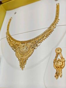 One Gram Gold Traditional Bridal Necklace set 1