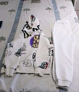 Zara Graffiti print Hoodie and track pant set