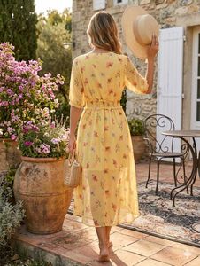 Floral Cold Shoulder Dress
