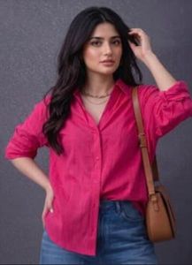 Classic Red Button-Down Shirt