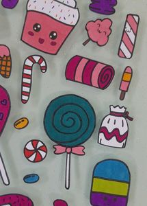 Dessert Themed Sticker Set🍭🍫🍬🧁🍰🍩