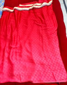 Gorgeous Red Pink Saree❤️🌸