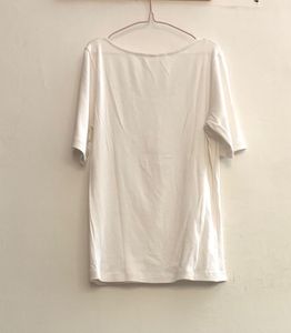 H&amp;M Scoop Neck Ribbed Top