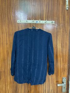 Blue Striped Casual Shirt