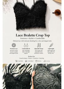 Trendy Lace Crop Top Combo