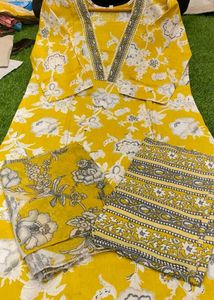 YELLOW KURTA SET