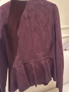 ZARA Chic Peplum Suede Jacket