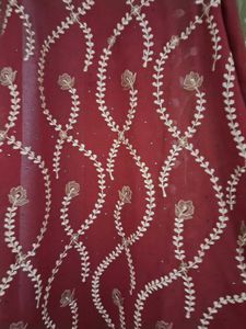 Maroon Georgette Suit