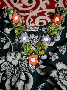 Floral Print Kurta with Pants Set light dispute