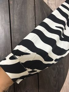 Stylish Zebra Print Maxi Dress