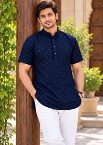 Chikankari short kurta