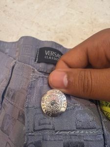 versace Grey Patterned Jeans