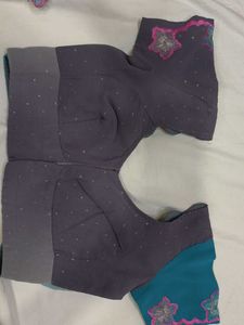 Beautiful Ombre Floral Saree with cut work border