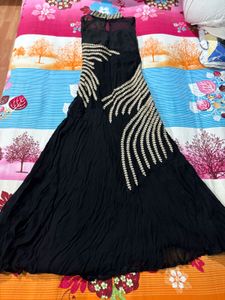 Black Fit and Flare Gown