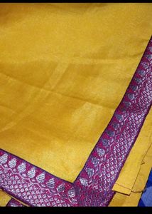 Vibrant Yellow Saree with Rich Borders